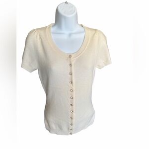 CRIS 100% Cashmere Cardigan Sweater size medium